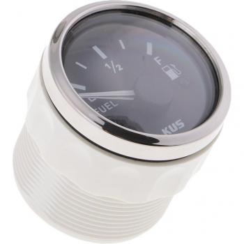 2 52mm Marine Fuel Level Gauge E-1/2-F with Stainless Steel Bezel