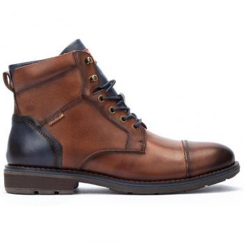 Botas de piel Pikolinos con cordones y cremallera lateral