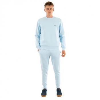 Sudadera Lacoste Eco con Logo Azul Pastel XXL – Algodón Premium