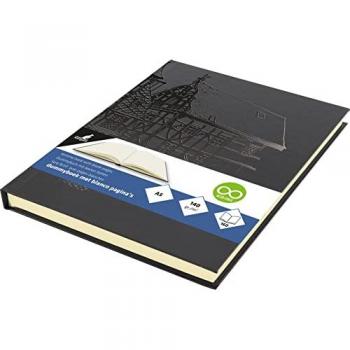 Kangaro Skizzenbuch Design – A5 Schwarz, 80 Blatt