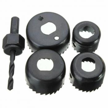 Punta Trapano Set 5 Pz Frese Fresa A Tazza Circolare
