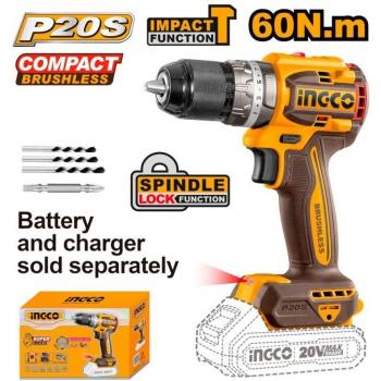 Power Drill 20V Brushless Ingegneria CIDLI206021