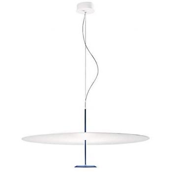 Blaues Eloxiertes Dot 800 LED-Baldachin‑Pendellicht, H = 33,5 cm, Ø = 80 cm