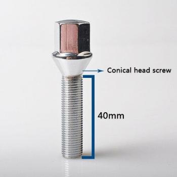 TEEZE 5 pcs Long Wheel Bolts M14x1.5 M14x1.25 M12x1.5 M12x1.25 for Octavia Focus 10.9 Grade Alloy
