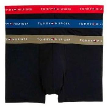 Tommy Hilfiger Men's 3-Pack Boxers - Deep Indigo/Primary Red/Utility Olive - XL