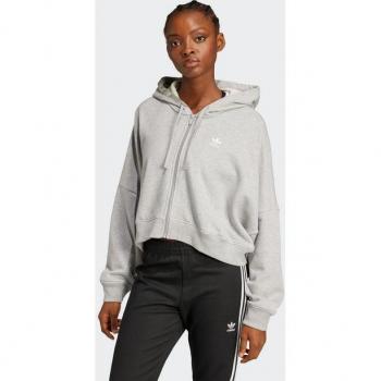 Adidas Originals Giacca di Felpa Essential Grigio Chiaro/Bianco