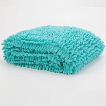 Couverture de bain en fibre chenille pour animaux