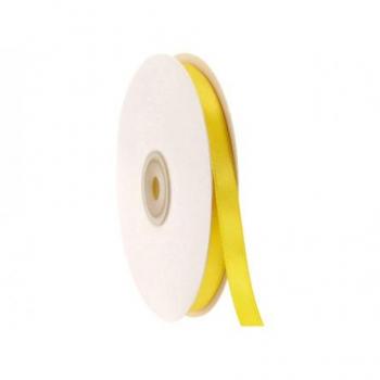 Nastro doppio raso giallo intenso 1 cm 50 mt