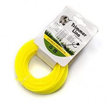 Vhbw Filo Trimmer 2,4mm per Decespugliatore - 15 Metri, Giallo, Nylon