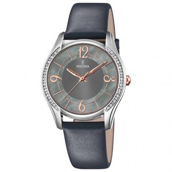 Festina Damenzeitmesser Analog Quarz, Lederhandschuh F16944/B