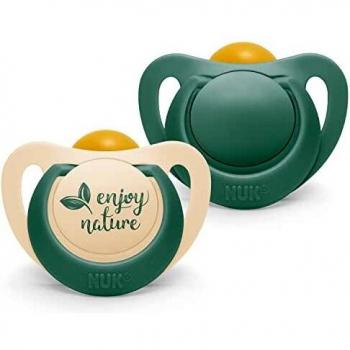 NUK For Nature Green Soothers Unboxed 0-6 Months