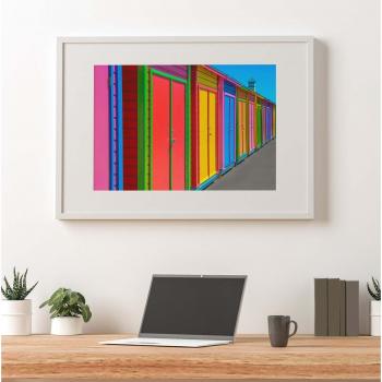 A Crocodile On A Beach Holiday Framed Art Print