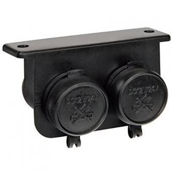 Enchufe mechero doble impermeable 15A 12/24V