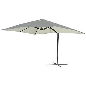 Parasol Carré Décentré avec Bras 3x3 m Écru