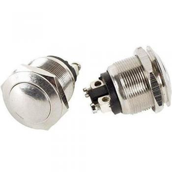 Velleman bouton-poussoir rond métallique SPST OFF-ON R1500A