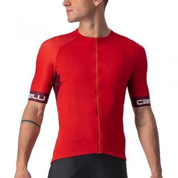 Maillot Castelli Entrata VI manga corta rojo lila blanco - 3XL