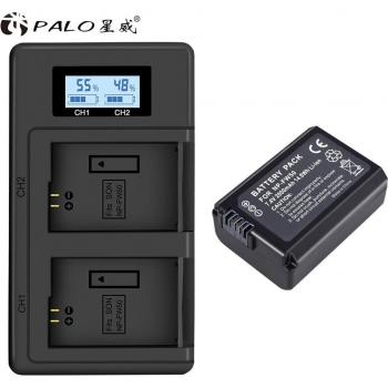 NP-FW50 2000mAh Camera Batterij met LCD Oplader voor Sony A6000, NEX-7, NEX-5N, F3
