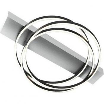 Aluminium‑Tone Kiku LED Ceiling Fixture