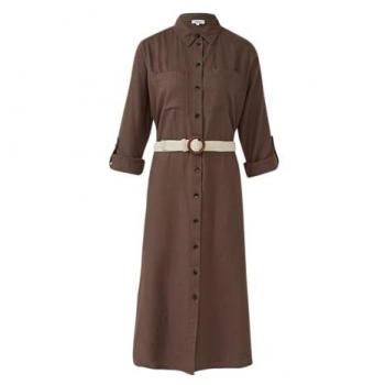 S.Oliver Hemdblusenkleid im Maxiformat