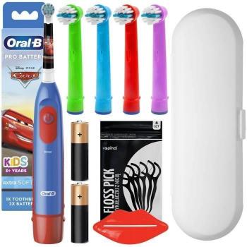 Braun Oral‑B Spazzolino Power Auta 4 Kit di Imbottiture e Custodia Viaggio