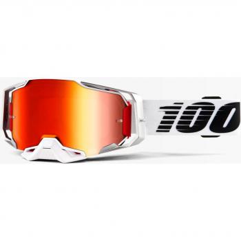 Lunettes Motocross Armega Essential Chrome Noir-Blanc
