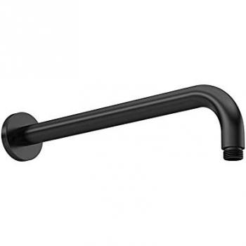 Arvan Round Wall Mounted Shower Arm 335mm Length - Matt Black