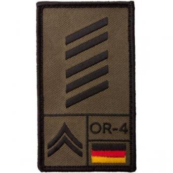 Patch da Caporale Maggiore BW Café Viereck Olivastro