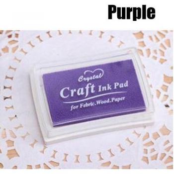 8 Colors DIY Scrapbooking Ink Pad for Rubber Stamps on Fabric, Wood, and Paper