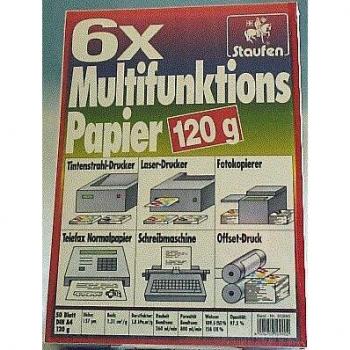 Staufen® Multifunktionspapier 7X PLUS - A4, 120 g/qm, weië, 50 Blatt