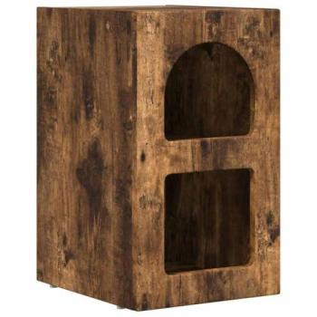 Bedside Table Smoked Oak 29.5x33.5x50cm – VidaXL Engineered Wood
