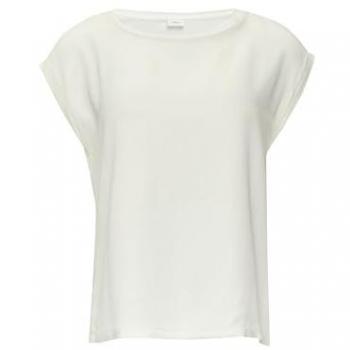 Kurzarm Fabricmix-Shirt mit Schimmer