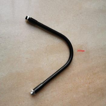 Conjunto de Tornillo con Rosca M10 y Manguera Flexible de Metal Ligero en Forma de Cuello de Cisne - 2 Piezas por Paquete