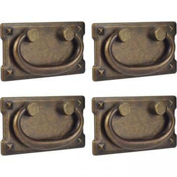 Antique Bronze Cabinet Door Ring Pull Handles