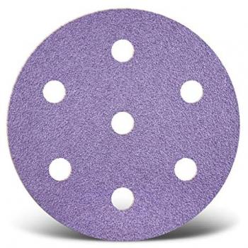 Dischi levigatori rotorbitali Purple HD 90mm con 7 fori – ceramica G150 (50pz) – Menzer