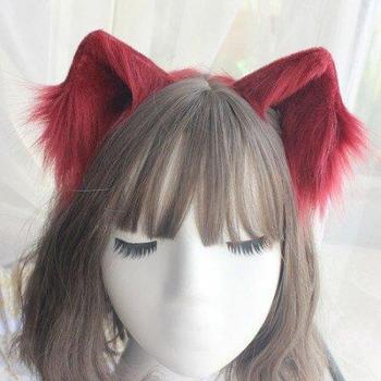 Kawaii Plush Cat Ear Hair Band