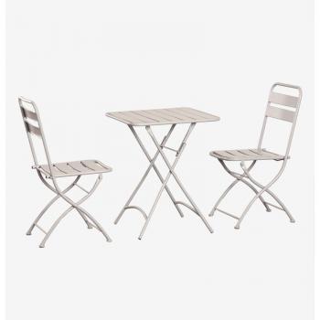 Table et Chaises Pliantes Janti Tapioca Beige