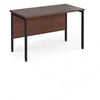 Office Maestro 25 1200×600 Desk – Walnut Top, Black Frame