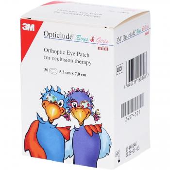 Opticlude 3M Pansements Oculaires Midi Enfants (5,3 x 7 cm)