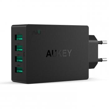 Caricatore Wall Plug AUKEY 40W AiPower con 4 USB