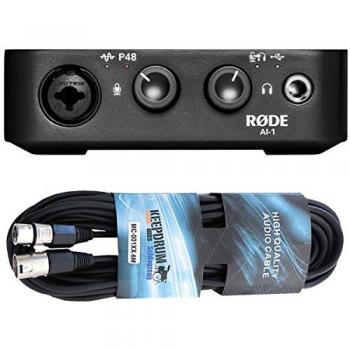 RØDE AI-1 USB Audio Interface mit XLR Kabel
