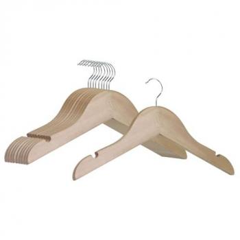 Cintres pivotants 360° pour vêtements bébé - 20 pièces - Bois clair