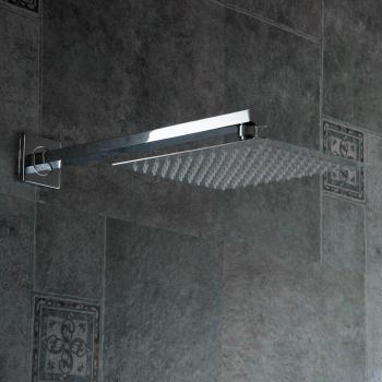 Ultra-Thin Wall-Mounted Shower Head in Stainless Steel