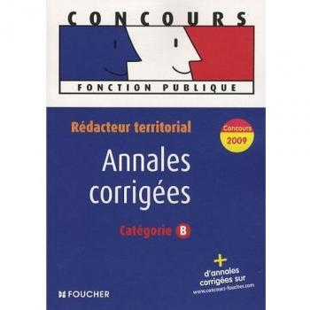 Rédacteur Territorial - Annales Corrigées