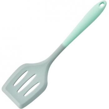 Espátula de silicona ranurada, utensilios de cocina antiadherentes, resistente al calor 600°F, libre de BPA