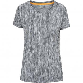 Trespass Daffney - Camiseta Técnica para Mujer, Secado Rápido, Gris Claro, XXS