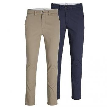 Jack & Jones Pantaloni Marco Dave 2 Units Beige / Blue 36