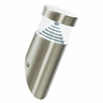 Stainless Silver Inca Exterior LED Wall Light