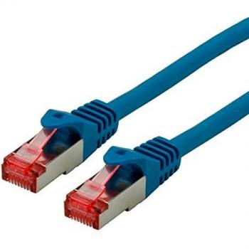 Roline Cat 6 S/FTP Ethernet Patch Cable, LSOH, Blue, 0.5 m