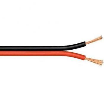 Wentronic LSK 2X0,75 Câble enceinte Bobine de 100 m Profil 2x 0,75 mm² Noir/blanc (Import Allemagne)