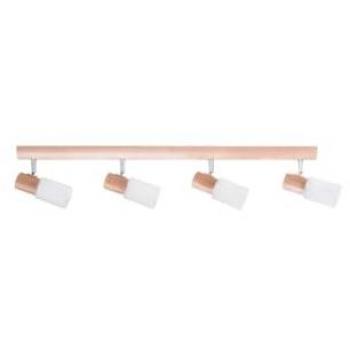 Lampada a Soffitto Kira Wood, Marrone, Legno, 75x9x18 cm, EPIKASA